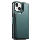 For iPhone 15 CaseNeo Finger Grip Strap MagSafe Leather Phone Case(Green) - 3