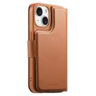 For iPhone 14 / 13 CaseNeo Finger Grip Strap MagSafe Leather Phone Case(Brown) - 3