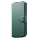For iPhone 14 / 13 CaseNeo Finger Grip Strap MagSafe Leather Phone Case(Green) - 2