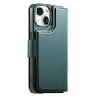 For iPhone 14 / 13 CaseNeo Finger Grip Strap MagSafe Leather Phone Case(Green) - 3