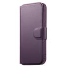 For iPhone 14 / 13 CaseNeo Finger Grip Strap MagSafe Leather Phone Case(Purple) - 2