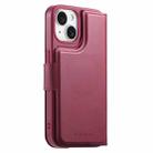 For iPhone 14 / 13 CaseNeo Finger Grip Strap MagSafe Leather Phone Case(Red) - 3