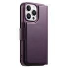 For iPhone 13 Pro Max CaseNeo Finger Grip Strap MagSafe Leather Phone Case(Purple) - 3