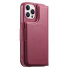 For iPhone 13 Pro CaseNeo Finger Grip Strap MagSafe Leather Phone Case(Red) - 3