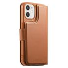 For iPhone 12 / 12 Pro CaseNeo Finger Grip Strap MagSafe Leather Phone Case(Brown) - 3