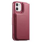 For iPhone 12 / 12 Pro CaseNeo Finger Grip Strap MagSafe Leather Phone Case(Red) - 3