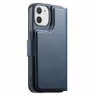 For iPhone 12 / 12 Pro CaseNeo Finger Grip Strap MagSafe Leather Phone Case(Blue) - 3