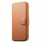 For iPhone 12 Pro Max CaseNeo Finger Grip Strap MagSafe Leather Phone Case(Brown) - 2