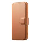 For iPhone 16e CaseNeo Finger Grip Strap MagSafe Leather Phone Case(Brown) - 2