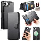 For iPhone 16e CaseNeo Finger Grip Strap MagSafe Leather Phone Case(Black) - 1