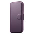 For iPhone 16e CaseNeo Finger Grip Strap MagSafe Leather Phone Case(Purple) - 2