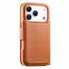 For iPhone 17 Pro CaseNeo Finger Grip Strap MagSafe Leather Phone Case(Brown) - 3