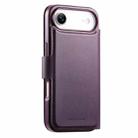 For iPhone Air CaseNeo Finger Grip Strap MagSafe Leather Phone Case(Purple) - 3