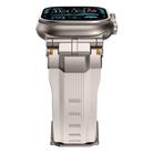 For Apple Watch 46mm / 49mm / 45mm / 44mm Alloy Connector Silicone Watch Strap(Starlight) - 3