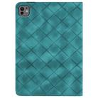 For iPad Air 11 2025 / 2024 Rhombus Embossed Leather Smart Tablet Case(Green) - 3
