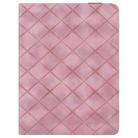 For iPad 10.2 2021 / Air 10.5 Rhombus Embossed Leather Smart Tablet Case(Pink) - 2