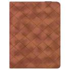 For iPad 10.2 2021 / Air 10.5 Rhombus Embossed Leather Smart Tablet Case(Brown) - 2