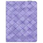 For iPad mini 5 / 4 / 3 / 2 / 1 Rhombus Embossed Leather Smart Tablet Case(Purple) - 2