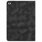 For iPad mini 5 / 4 / 3 / 2 / 1 Rhombus Embossed Leather Smart Tablet Case(Black) - 3