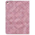 For iPad Air / Air 2 / 9.7 2017 / 2018 Rhombus Embossed Leather Smart Tablet Case(Pink) - 3