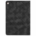 For iPad Air / Air 2 / 9.7 2017 / 2018 Rhombus Embossed Leather Smart Tablet Case(Black) - 3