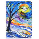 For iPad Air 2022 / 2020 10.9 Electric Pressed Colored Drawing Horizontal Flip Leather Case with Holder & Card Slots & Sleep / Wake-up Function(Watercolor Tree) - 2