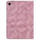 For Samsung Galaxy Tab A8 10.5 X200 Rhombus Embossed Leather Smart Tablet Case(Pink) - 3
