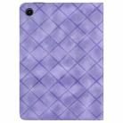 For Samsung Galaxy Tab A8 10.5 X200 Rhombus Embossed Leather Smart Tablet Case(Purple) - 3