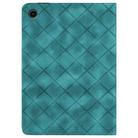 For Samsung Galaxy Tab A8 10.5 X200 Rhombus Embossed Leather Smart Tablet Case(Green) - 3