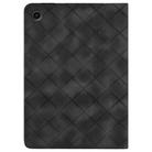 For Samsung Galaxy Tab A8 10.5 X200 Rhombus Embossed Leather Smart Tablet Case(Black) - 3