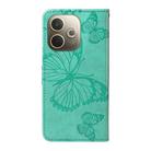 For OPPO A5 Pro 5G Global 3D Butterfly Embossed Pattern Flip Leather Phone Case(Green) - 3