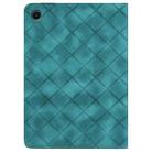 For Samsung Galaxy Tab A9+ Rhombus Embossing Leather Tablet Case(Green) - 3