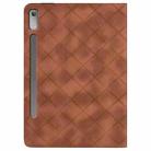 For Lenovo Xiaoxin Pad Pro 12.7 2023 / P12 Rhombus Embossing Leather Tablet Case(Brown) - 3
