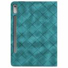 For Lenovo Xiaoxin Pad Pro 12.7 2023 / P12 Rhombus Embossing Leather Tablet Case(Green) - 3