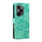 For Honor 400 Pro Global 160.8mm 3D Butterfly Embossed Pattern Flip Leather Phone Case(Green) - 3