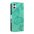 For Samsung Galaxy A07 5G 3D Butterfly Embossed Pattern Flip Leather Phone Case(Green) - 3