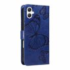 For Samsung Galaxy A07 5G 3D Butterfly Embossed Pattern Flip Leather Phone Case(Blue) - 3