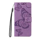 For Xiaomi 15 Ultra 5G Global 3D Butterfly Embossed Pattern Flip Leather Phone Case(Purple) - 2