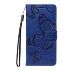 For Xiaomi 15 Ultra 5G Global 3D Butterfly Embossed Pattern Flip Leather Phone Case(Blue) - 2