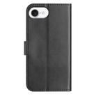 For iPhone 16e Dual-Folded S-shape Leather Phone Case(Black) - 3