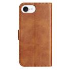 For iPhone 16e Dual-Folded S-shape Leather Phone Case(Brown) - 3