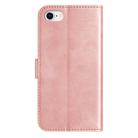 For iPhone 7 / 8 / SE 2022 Dual-Folded S-shape Leather Phone Case(Rose Gold) - 3