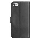 For iPhone 7 / 8 / SE 2022 Dual-Folded S-shape Leather Phone Case(Black) - 3