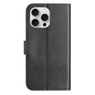 For iPhone 13 Pro Dual-Folded S-shape Leather Phone Case(Black) - 3