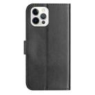 For iPhone 12 Pro Max Dual-Folded S-shape Leather Phone Case(Black) - 3