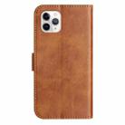 For iPhone 11 Pro Max Dual-Folded S-shape Leather Phone Case(Brown) - 3