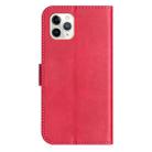 For iPhone 11 Pro Dual-Folded S-shape Leather Phone Case(Rose Red) - 3