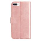 For iPhone 7 Plus / 8 Plus Dual-Folded S-shape Leather Phone Case(Rose Gold) - 3