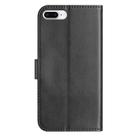 For iPhone 7 Plus / 8 Plus Dual-Folded S-shape Leather Phone Case(Black) - 3