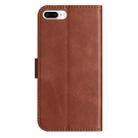 For iPhone 7 Plus / 8 Plus Dual-Folded S-shape Leather Phone Case(Coffee) - 3